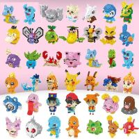 28 Styles Pokemons Pikachu Charizard Blocks Funny Children Building Action Figure Beads Pocket Monster Halloween Gifts Kids Toys