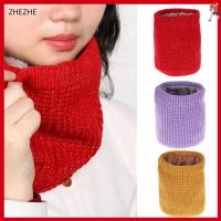 ZHEZHE Fashion Unisex Scarves Winter Warm Knitted Ring Thick Neck Warmers Women Scarf Collar