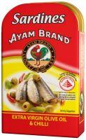 Sardines in Extra virgin olive oil &amp; chilli 120g - Ayam