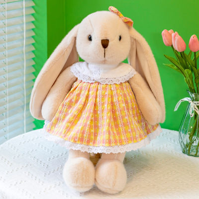 [COD] กระโปรงลายดอกไม้ใหม่ตุ๊กตากระต่ายตุ๊กตากระต่ายหูยาวตุ๊กตากระต่ายน้อยน่ารักคว้าเครื่อง