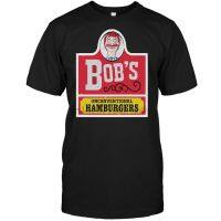 Graphics Tees Bob Unconventional Hamburgers Round Neck Mens Short-Tee