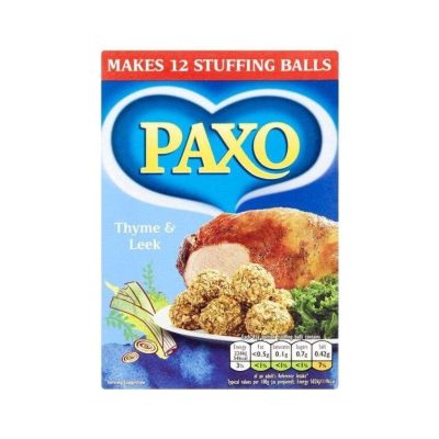 Import Foods🔹 Paxo Thyme &amp; Leek Stuffing Mix 170g แพ็กโซ่ ไธม แอนด์ ลีค สตัฟฟิง มิกซ์ 170 กรัม