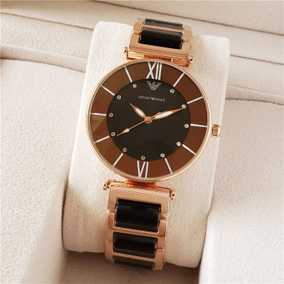 Armani นาฬิกาข้อมือผู้ชาย,นาฬิกาควอตซ์สไตล์สุภาพบุรุษคุณภาพสูงนาฬิกาข้อมือคลาสสิกนาฬิกาแฟชั่นใส่ได้หลายโอกาส