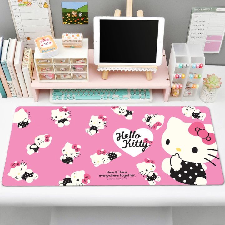 hellos-kitty-mouse-pad-คีย์บอร์ดอุปกรณ์เสริมโต๊ะคอมพิวเตอร์เครื่องเกมคอนโซล