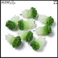 ALENE 20pcs เรซิน จี้เรซิ่นผักกะหล่ำปลี 2535มม. จี้ผักห้อย3D จำลอง ง่ายต่อการพกพา ปลอมเลียนแบบของจริงรูปผัก งานฝีมือดีไอวาย