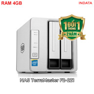 Ổ cứng mạng NAS TerraMaster F2-221 Intel Dual-core 2.0GHz 4GB RAM Dual LAN 1Gbps 2 khay ổ cứng RAID thumbnail