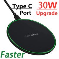 30W Wireless Charger Pad for iPhone 14 13 12 11 Pro Max X Samsung Xiaomi Phone Qi Chargers Induction Fast Charging Dock Station