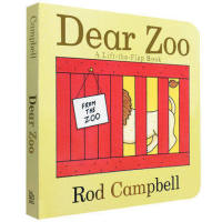 Dearzoo dear zoo English picture book for children aged 0-3 years old English cardboard flip over three-dimensional organ book wuminlan book list dearzoo enlightenment Book English original book