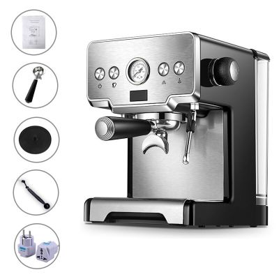 เครื่องชงกาแฟใช้ในครัวเรือนกึ่งอัตโนมัติ15Bar Crm3605เครื่องชงเอสเปรสโซ่เครื่องชงกาแฟพร้อมพลาสติกฉลุแต่งหน้ากาแฟ