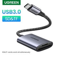 【Xiaohongs keyboard film 】UGREEN การ์ดรีดเดอร์ USB C ไปยังไมโคร TF SD,หน่วยความจำแฟลชสำหรับ Macbook แล็ปท็อปสมาร์ทโฟนอุปกรณ์เสริม USB3.0อัจฉริยะ