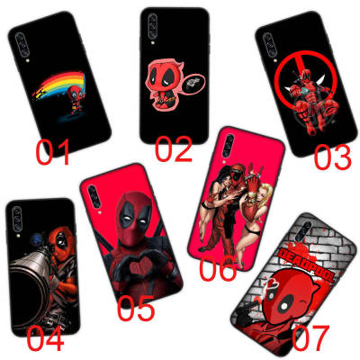 Deadpool อ่อนนุ่ม ซิลิโคน เคสโทรศัพท์ หรับ Samsung A01 A50S A31 M31 M21 A51 A10S A30S A11 A20 A50 A21S A21 M30 A71 A20S A70 M30S A30 A10 M51 Black ปก