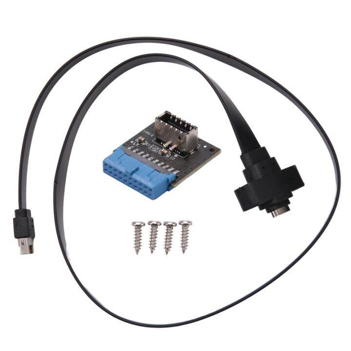 USB 3.1 Type C Front Panel Header Extension Cable 50 cm, USB 3.1 Type E ...