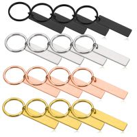 ◐ ldqnk2 Wholesale 10Pcs/Lot Blank Keychain Keychains for Logo Name Womens Mens Dog Accessories