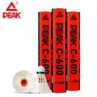 PEAK โอลิมปิก C600 การฝึกอาชีพแบดมินตันพิเศษสำหรับการแข่งขันลูกขนเป็ดฝึกคู่ลูกมีความเสถียรและทนต่อการเล่น