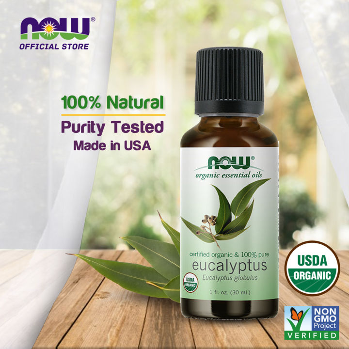 NOW FOODS Essential Oils, Organic Eucalyptus Globulus Oil