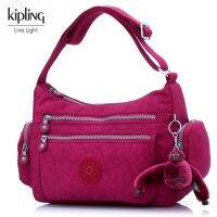 ❄✑Kaipulin กระเป๋าผ้าไนล่อนกันน้ำ Kipling 22ปีใหม่พักผ่อนกระเป๋าถือเดินทางความโน้มเอียงมากกว่ากระเป๋า