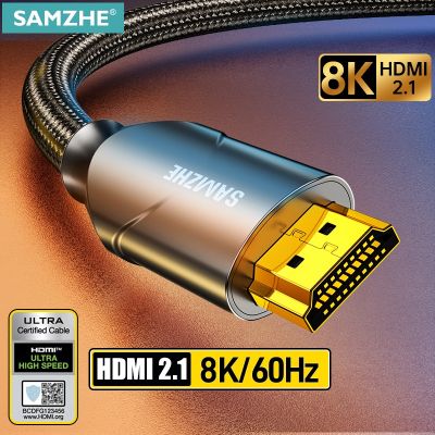 【CW】♚♗✠  SAMZHE 8K Cable 48Gbs 2.1 Ultra Speed Certified for PS5 TV USB HUB 8K 60Hz HDMI2.1 48Gbps eARC Dolby Vision