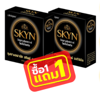 (1 เเถม 1) LifeStyles Skyn Original ถุงยางอนามัยบางพิเศษ ผลิตจากยางสังเคราะ ขนาด 52มม บรรจุ 1กล่อง (3 ชิ้น) โปรโมชั่น 1 กล่อง เเถม 1 กล่อง