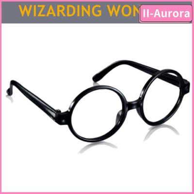 BQH9CJ065 ใหม่อินเทรนด์ สำหรับผู้หญิงผู้ชาย แต่งตัวแว่นตา ของขวัญเครื่องแต่งกายคอสเพลย์ แว่นสายตาทรงกลม กรอบแว่นตา Harry Potter แว่นตาพ่อมด สำหรับแฮร์รี่พอตเตอร์คอสเพลย์