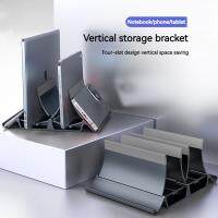 Universal Vertical Laptop Stand Desktop Gravity Desk Holder Dock Station for MacBook Pro HP Dell Suporte Para Notebook Monitor