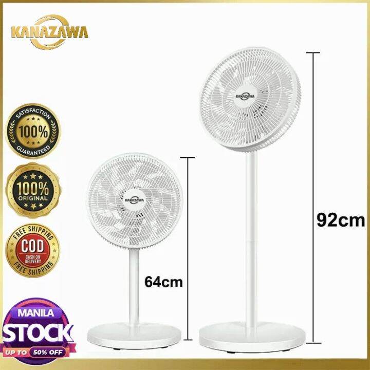 KANAZAWA Electric Stand Fan 15 blades Floor Fan with large blowing rate