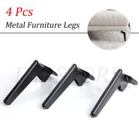 4 Pcs Feet for Metal Hardware Furniture  Table Chair Mount Sofa TV Cabinet Bathroom Gold Black Support Feet Light Luxury Furniture Protectors Replacem