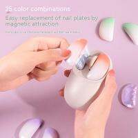 Girls Nail Mouse Wireless Mouse Rechargeable 4000Dpi Bluetooth Silence Magnetic Optical Usb C Portable Cute For Laptop Computer