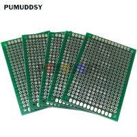 (SQIU)แผ่นเบรดบอร์ดขนาด5ชิ้น/ล็อตขนาด4X6ซม. ลายรากเดิม PCB สองด้านขนาด4X6ซม. แผงวงจร