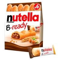 Nutella B-ready บิสกิตสอดไส้ช็อคโกแลตนูเทลล่า 132g. กล่อง6ชิ้น