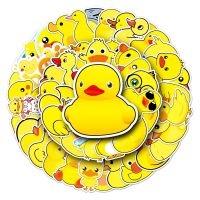 ♚ 50PCS Cartoon Little Yellow Duck Personalized Graffiti Waterproof Sticker Suitcase Notebook Refrigerator WaterCupWholesale