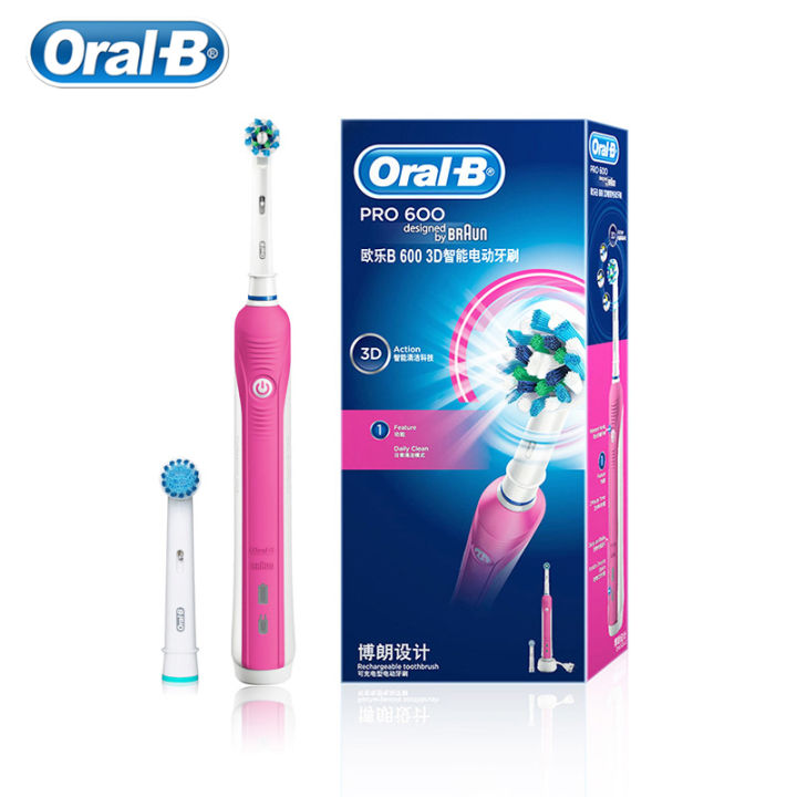 oral-b-electric-toothbrush-pro600-pressure-sensor-deep-clean-3d-clean-tecnology-inductive-charge-toothbrush-brush-heads