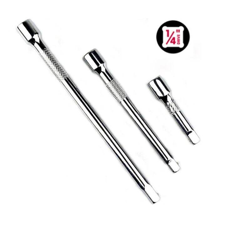 【XX】【CW】1Pc 50/100/150mm Long Extension Bar 1/4 Drive Ratchet Socket