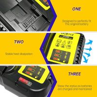 Lithium Battery Charger for Dewalt 10.8V 12V 14.4V 18V 20V DCB206 DCB205 DCB204 DCB203 DCB120 DCB105 EU Plug