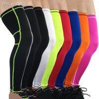 1PC MTB Knee Pads Long Basketball Leg Sleeve Men Women Sport Calf Knee Brace Soccer Gym Leggings