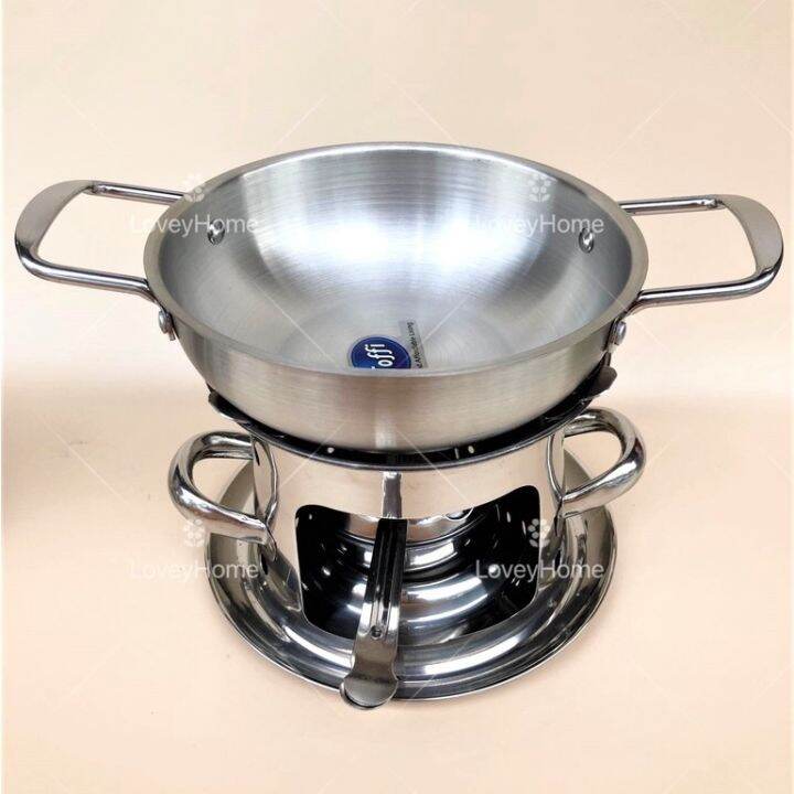 Single Person Mini Pot Hot Pot Burner Stand Steamboat Tomyam Restaurant Cafe Wax Alkohol Burner