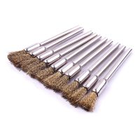 10X Brass Wire Wire Wheel Brush Buff Buffing Rotary Polishing Drill Bit For Dremel