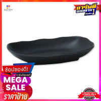 เอโร่ จานเปลเหลี่ยมขอบริ้ว 5x7.7 นิ้ว สีดำaro Square Platter 5"x7.7" #Black