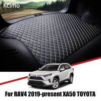 Alas Bagasi Mobil หนังสำหรับ Toyota แผ่นปิดด้านหลังแผ่นรองเท้าในรถกันลื่น XA50แผ่นรองกระโปรงหลังรถท้ายรถ RAV4 2019 2020