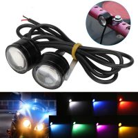 2Pcs Motorcycle LED Driving Light Eagle Eye Super Bright Fog Lamp Headlight Reverse Backup Daytime Running Light Accessories