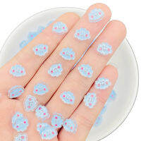 50 Pcs ใหม่ Mini Kawaii การ์ตูน Blue Clouds เรซิ่นสมุดภาพ Rhinestones 3D สำหรับ DIY เล็บอุปกรณ์เสริมตกแต่ง