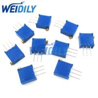 10PCS 3296X 101 100R 100 ohm 3296 Multiturn Trimmer Potentiometer Precision Variable Potentiometers