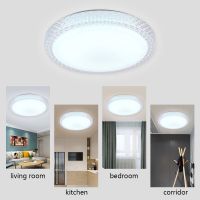 ZZOOI люстра потолочная  AC 220V Crystal Chandelier LED Ceiling Lights Ceiling 48W Dimmable 3 Color Ceiling Lamp for  Bedroom Bathroom