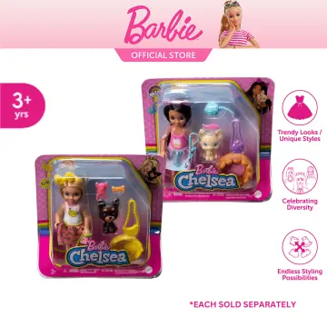 Chelsea doll and discount travel set with puppy