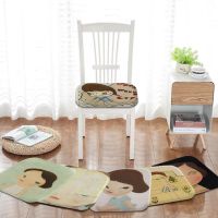 ⊙✁ Yoshitomo Nara Decorative Seat Cushion Office Dining Stool Pad Sponge Sofa Mat Non-Slip Sofa Cushion