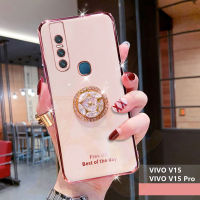 สำหรับ VIVO V15 / VIVO V15 Pro Electroplated ตัวอักษรโทรศัพท์เคสสำหรับ VIVO V15 / VIVO V15 Pro เคสโทรศัพท์กะพริบที่เก็บคริสตัลครอบ TPU นุ่มฝาหลัง