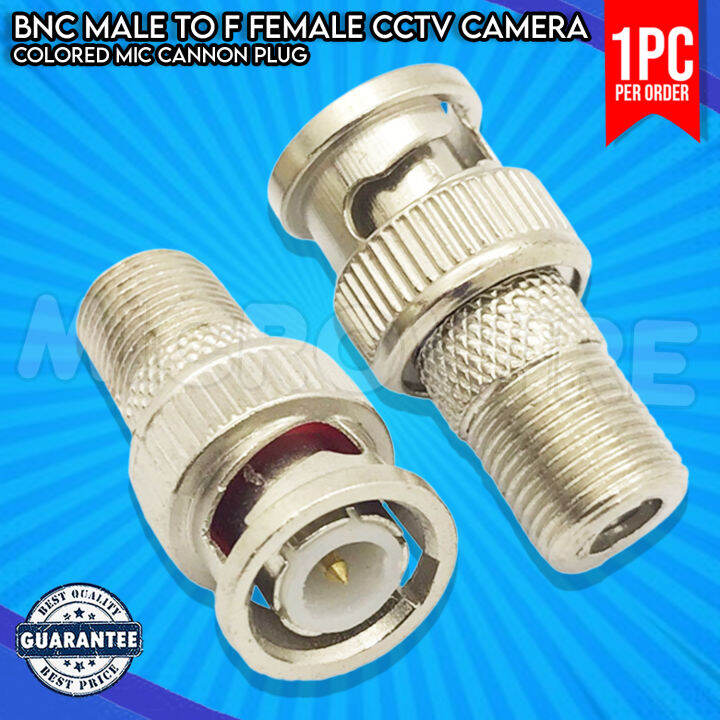 BNC Male to F Female CCTV Camera Coax Cable Connector Lazada PH
