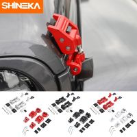 【YF】 SHINEKA Car Engine Hood Latch Catch Locks Cover Kits Accessories For Jeep Wrangler JL JLU Gladiator JT 2018 2019 2020 2021 2022