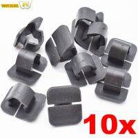 10x สำหรับ VW โปโล Tiguan P Assat B5 B6ที่นั่ง L EON 2 S Koda ฮู้ดฉนวนกันความร้อนพลาสติกยึด Bonnet ผู้ถือ Pad คลิป1H5863849A01C