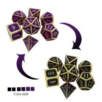 【✆】 อุณหภูมิเปลี่ยนลูกเต๋า DND D4 D6 D8 D10 D12 D20 Polyhedron TRPG ชุดลูกเต๋าเกมกระดานความบันเทิงเกมลูกเต๋า