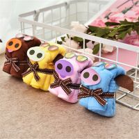 10pcs Creative gift Pig Shape Soft Towel Colorful Face Hair Hand Towel Party Wedding Persent Birthday Christmas Decoration Towels